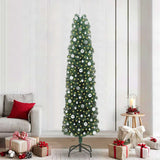 Vidaxl kunstkerstboom groen 240 cm pvc en staal en kunststof