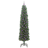 Vidaxl kunstkerstboom groen 240 cm pvc en staal en kunststof