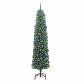Vidaxl kunstkerstboom groen 240 cm pvc en staal en kunststof