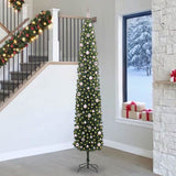 Vidaxl kunstkerstboom groen 270 cm pvc en staal en kunststof