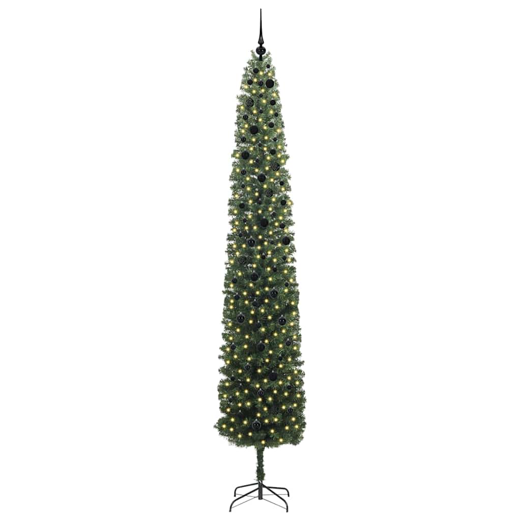 Vidaxl kunstkerstboom groen 300 cm pvc en staal en kunststof