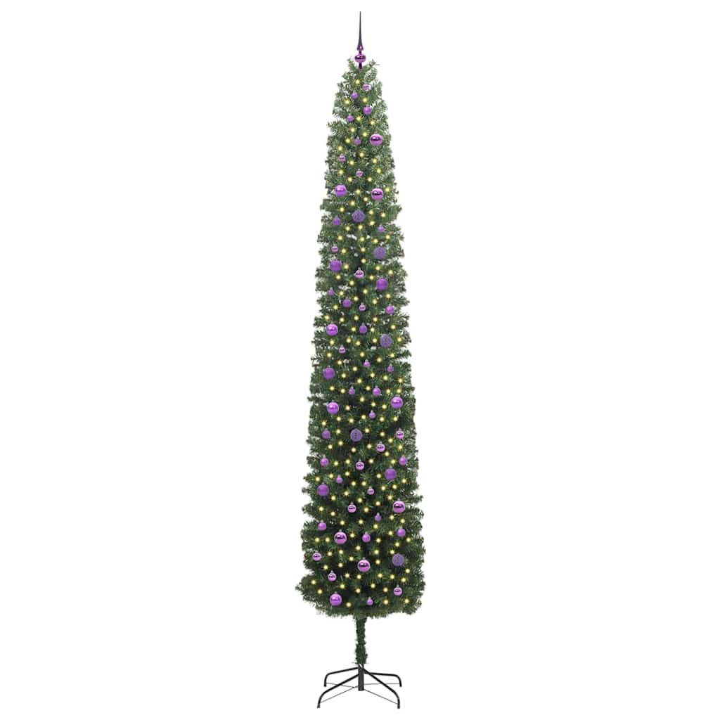 Vidaxl kunstkerstboom groen 300 cm pvc en staal en kunststof