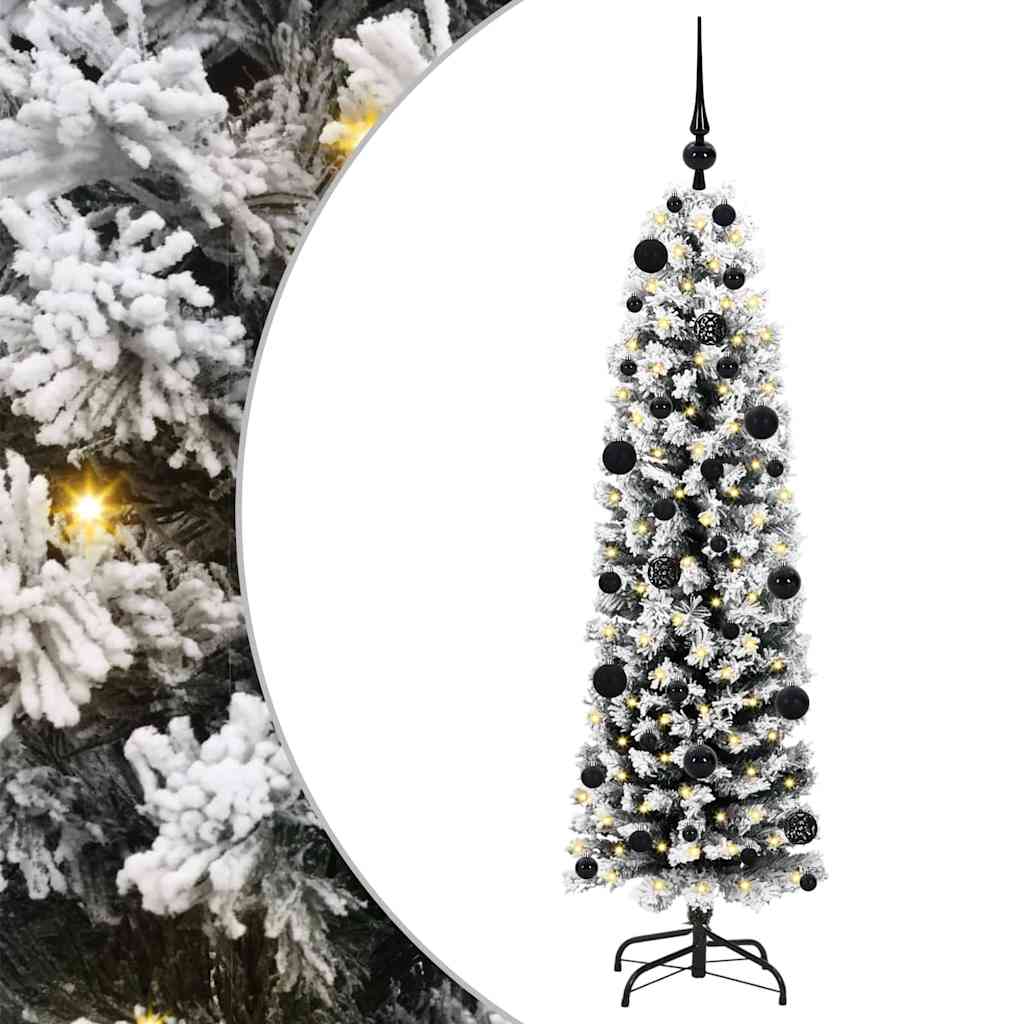Vidaxl kunstkerstboom groen 150 cm pvc en staal en kunststof