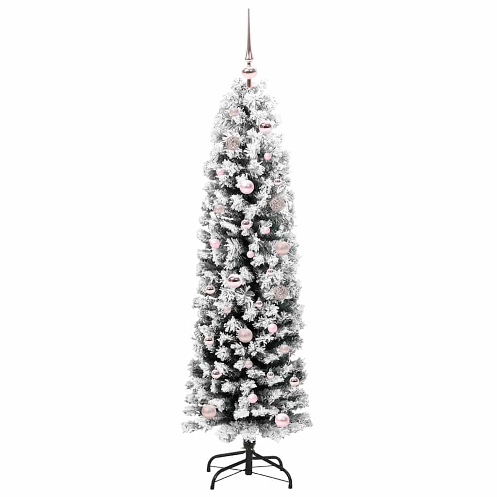 Vidaxl kunstkerstboom groen 150 cm pvc en staal en kunststof