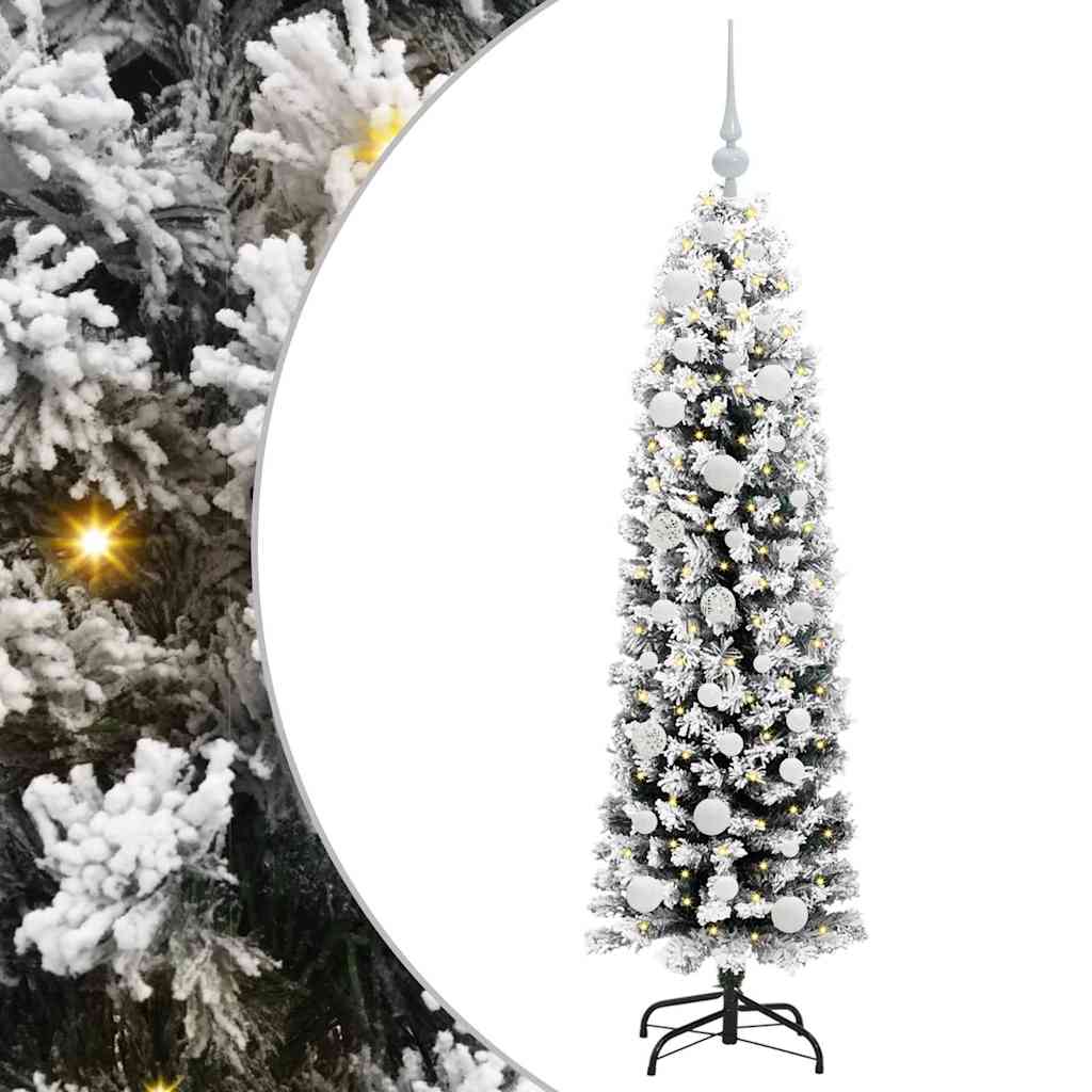 Vidaxl kunstkerstboom groen 150 cm pvc en staal en kunststof