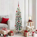 Vidaxl kunstkerstboom groen 150 cm pvc en staal en kunststof