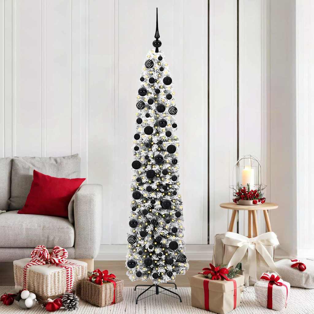 Vidaxl kunstkerstboom groen 180 cm pvc en staal en kunststof