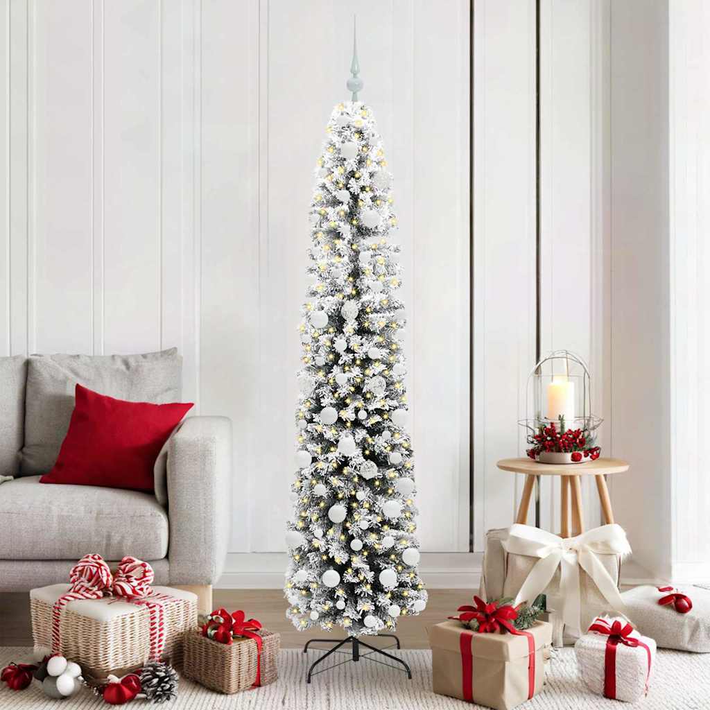 Vidaxl kunstkerstboom groen 180 cm pvc en staal en kunststof