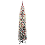 Vidaxl kunstkerstboom groen 210 cm pvc en staal en kunststof