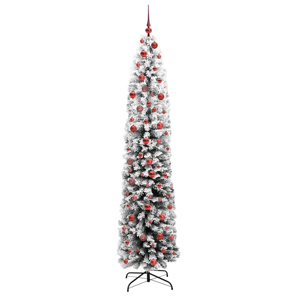 Vidaxl kunstkerstboom groen 210 cm pvc en staal en kunststof
