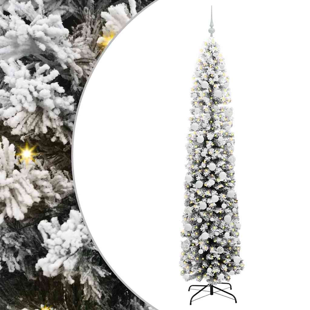 Vidaxl kunstkerstboom groen 210 cm pvc en staal en kunststof