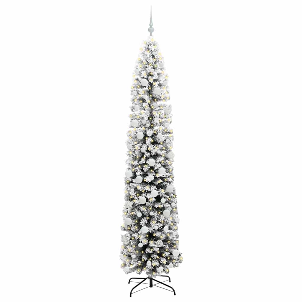 Vidaxl kunstkerstboom groen 210 cm pvc en staal en kunststof