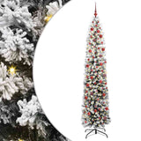 Vidaxl kunstkerstboom groen 240 cm pvc en staal en kunststof