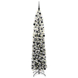 Vidaxl kunstkerstboom groen 240 cm pvc en staal en kunststof
