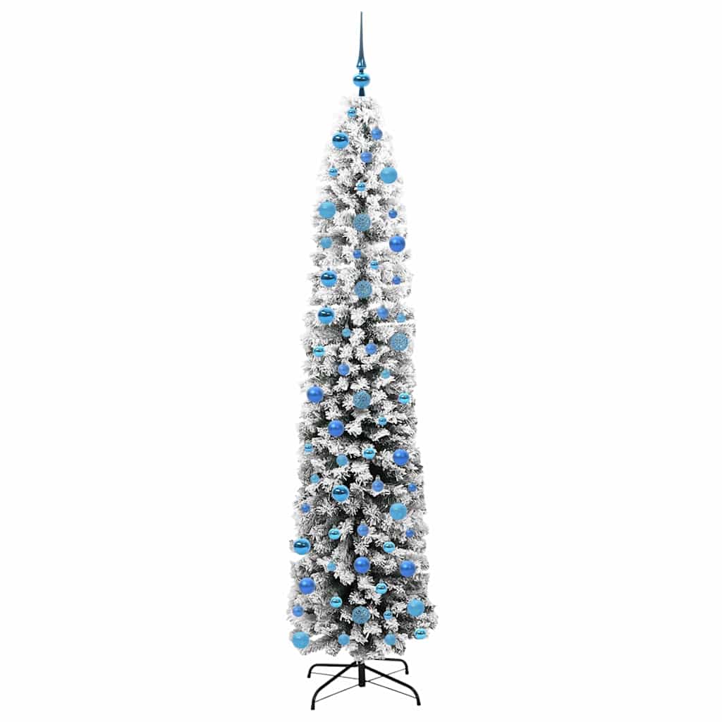 Vidaxl kunstkerstboom groen 240 cm pvc en staal en kunststof