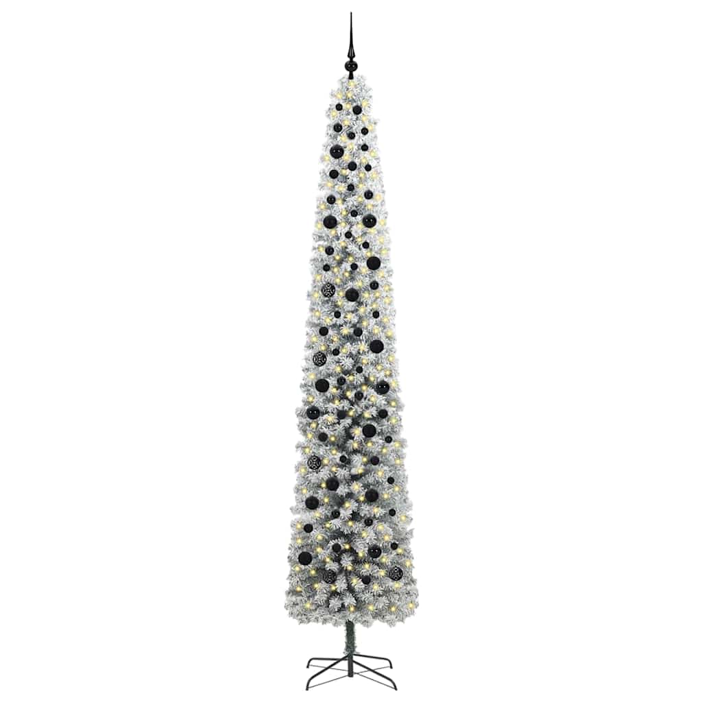 Vidaxl kunstkerstboom groen 270 cm pvc en staal en kunststof