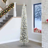Vidaxl kunstkerstboom groen 270 cm pvc en staal en kunststof