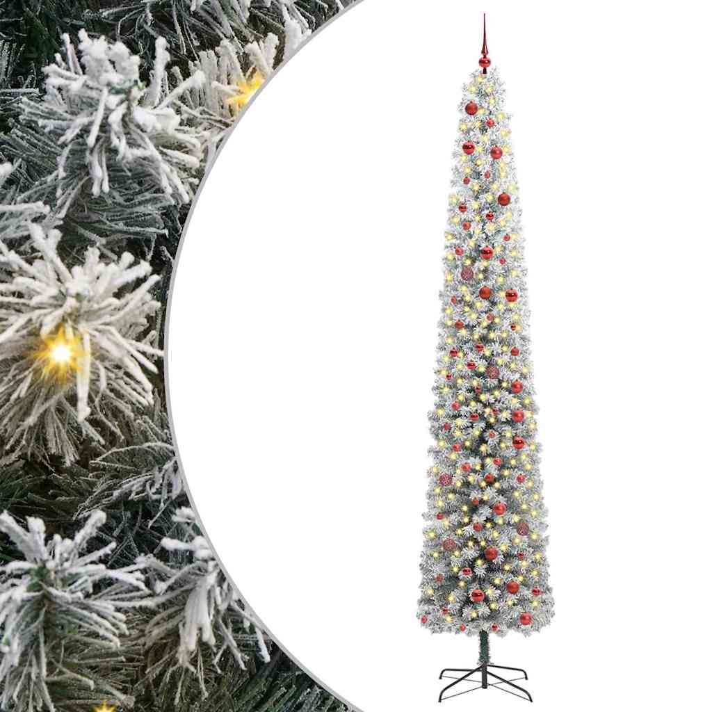Vidaxl kunstkerstboom groen 300 cm pvc en staal en kunststof