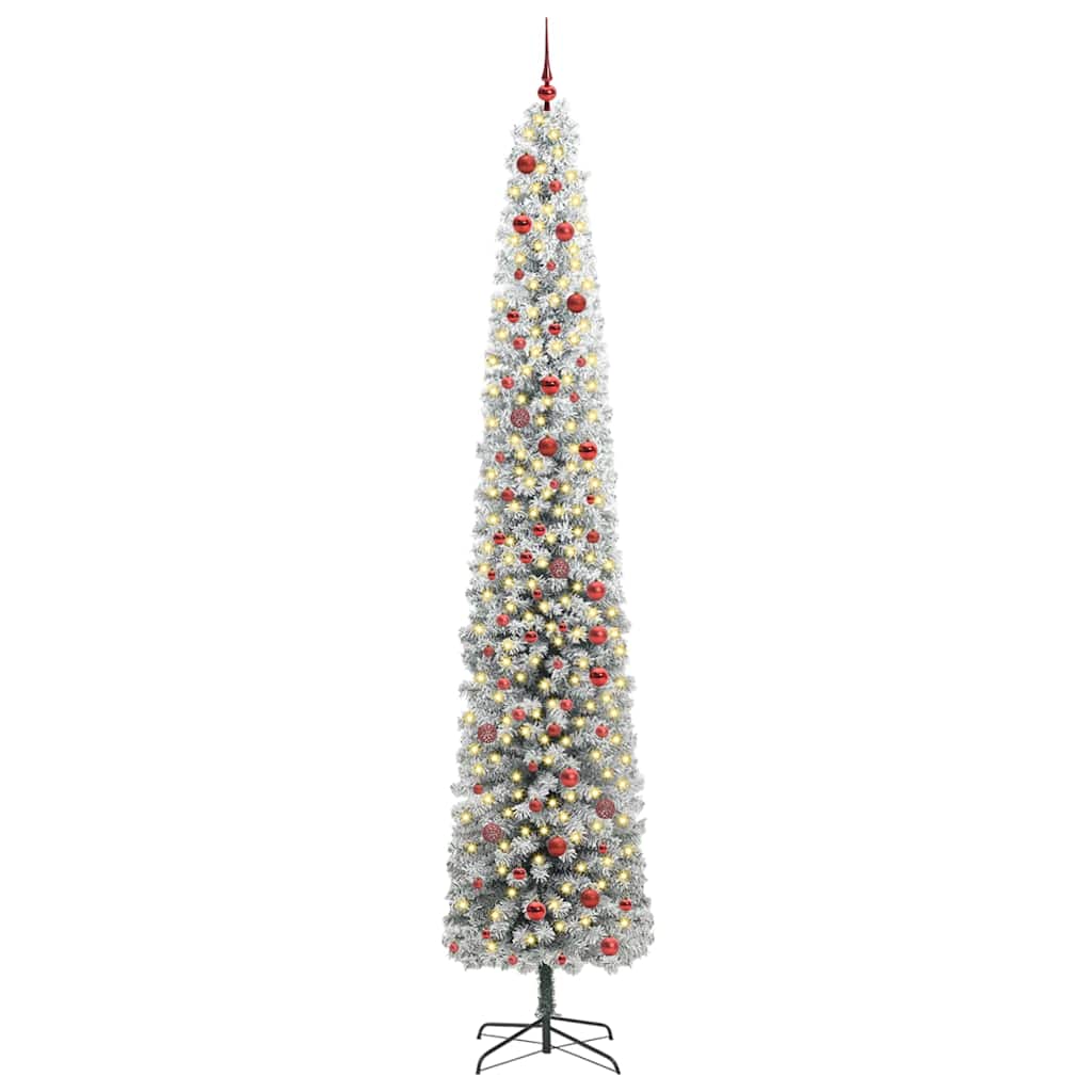 Vidaxl kunstkerstboom groen 300 cm pvc en staal en kunststof