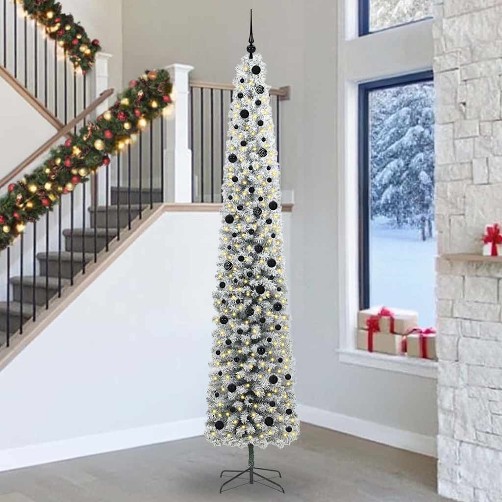 Vidaxl kunstkerstboom groen 300 cm pvc en staal en kunststof
