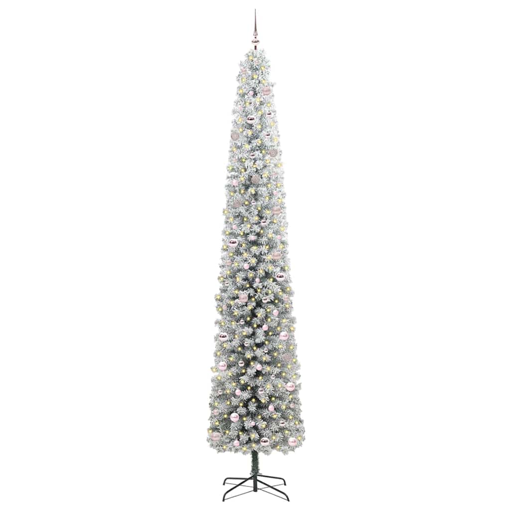 Vidaxl kunstkerstboom groen 300 cm pvc en staal en kunststof