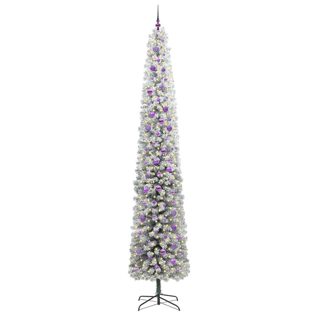 Vidaxl kunstkerstboom groen 300 cm pvc en staal en kunststof