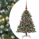 Vidaxl kunstkerstboom met 150 led groen 120 cm pvc en plastic en staal