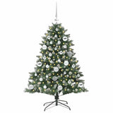 Vidaxl kunstkerstboom met 150 led groen 120 cm pvc en plastic en staal