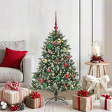 Vidaxl kunstkerstboom met 150 led groen 120 cm pvc en plastic en staal