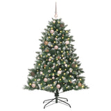 Vidaxl kunstkerstboom met 150 led groen 150 cm pvc en plastic en staal