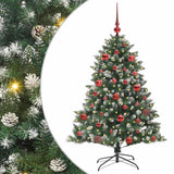 Vidaxl kunstkerstboom met 150 led groen 150 cm pvc en plastic en staal