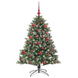 Vidaxl kunstkerstboom met 150 led groen 150 cm pvc en plastic en staal