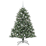 Vidaxl kunstkerstboom met 150 led groen 150 cm pvc en plastic en staal
