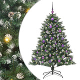 Vidaxl kunstkerstboom met 150 led groen 150 cm pvc en plastic en staal