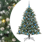 Vidaxl kunstkerstboom met 150 led groen 150 cm pvc en plastic en staal