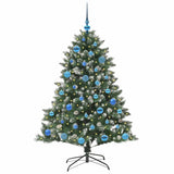 Vidaxl kunstkerstboom met 150 led groen 150 cm pvc en plastic en staal