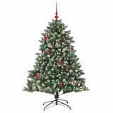 Vidaxl kunstkerstboom met 150 led groen 150 cm pvc en plastic en staal