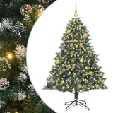 Vidaxl kunstkerstboom met 300 led groen 180 cm pvc en plastic en staal