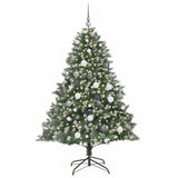 Vidaxl kunstkerstboom met 300 led groen 180 cm pvc en plastic en staal
