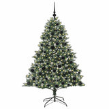 Vidaxl kunstkerstboom met 300 led groen 180 cm pvc en plastic en staal