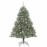 Vidaxl kunstkerstboom met 300 led groen 180 cm pvc en plastic en staal