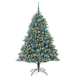 Vidaxl kunstkerstboom met 300 led groen 180 cm pvc en plastic en staal