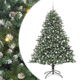 Vidaxl kunstkerstboom met 300 led groen 210 cm pvc en plastic en staal