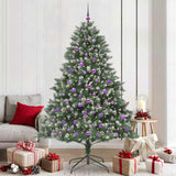 Vidaxl kunstkerstboom met 300 led groen 210 cm pvc en plastic en staal