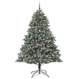 Vidaxl kunstkerstboom met 300 led groen 210 cm pvc en plastic en staal