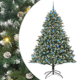Vidaxl kunstkerstboom met 300 led groen 210 cm pvc en plastic en staal