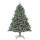 Vidaxl kunstkerstboom met 300 led groen 240 cm pvc en plastic en staal