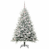 Vidaxl artificial pre-lit kerstboom met ballenset groen 150 cm