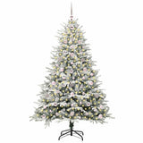 Vidaxl artificial pre-lit kerstboom met ballenset groen 180 cm