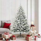 Vidaxl artificial pre-lit kerstboom met ballenset groen 180 cm